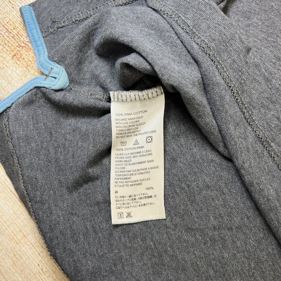 Tommy Bahama Relax Polo Shirt Gray Pima Cotton Pocket Short Sleeve Mens Large - Picture 6 of 10